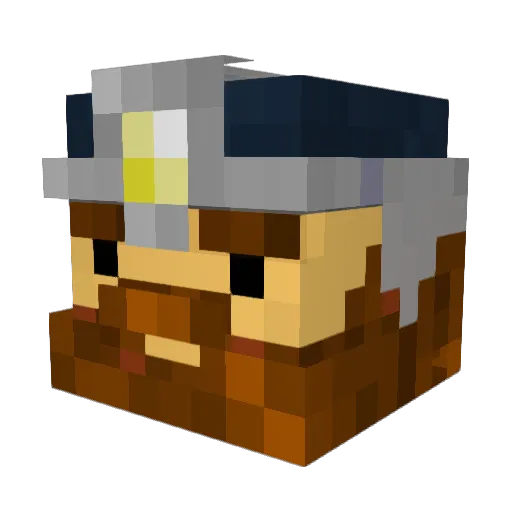 CrazyPhantom779 Minecraft avatar head, 3D render