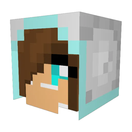 CrazyPixel215 Minecraft avatar head, 3D render