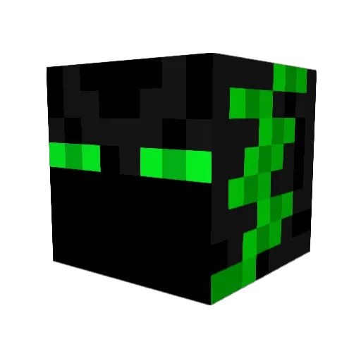 CrazyPvKing Minecraft avatar head, 3D render
