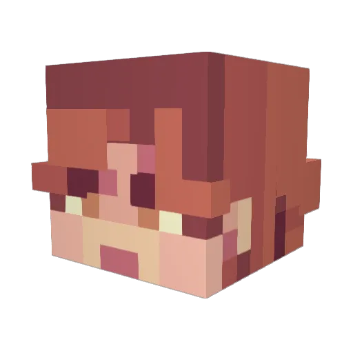 CrazyQuint03 Minecraft avatar head, 3D render