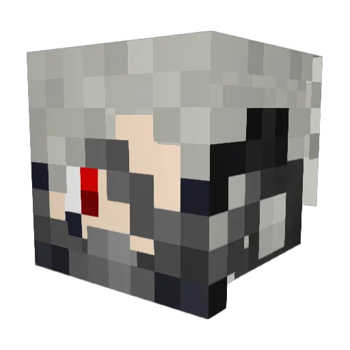 CrazyRick10 Minecraft avatar head, 3D render