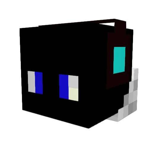 CrazyShout Minecraft avatar head, 3D render