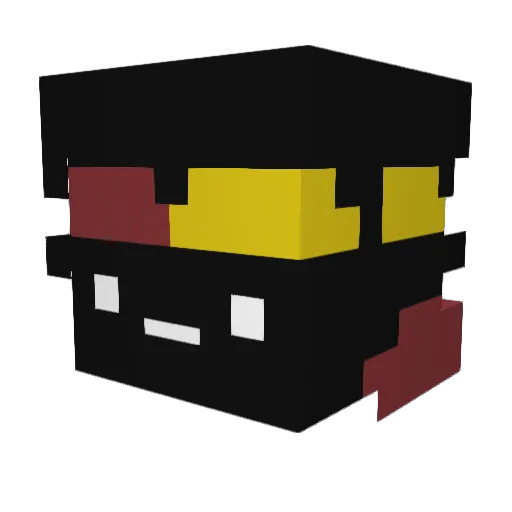 CrazySkipperrr Minecraft avatar head, 3D render