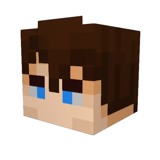 CrazyXpanther Minecraft avatar head, 3D render