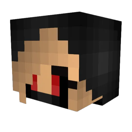 Crazy_D_7 Minecraft avatar head, 3D render