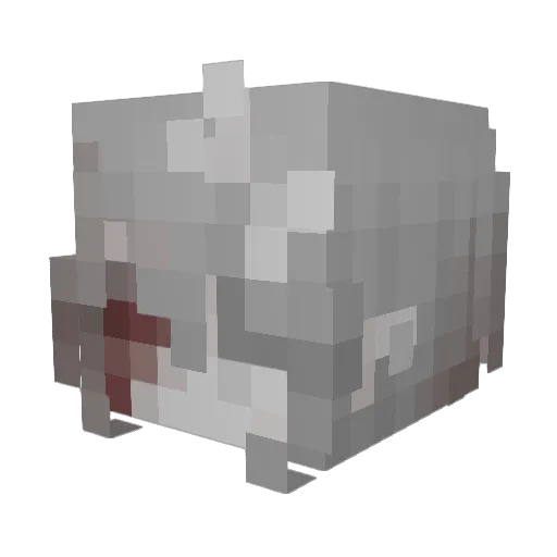 Crazy_Diana Minecraft avatar head, 3D render