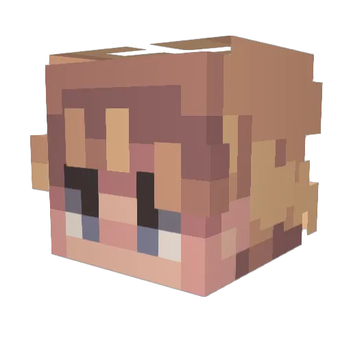 Crazy_Genius23 Minecraft avatar head, 3D render