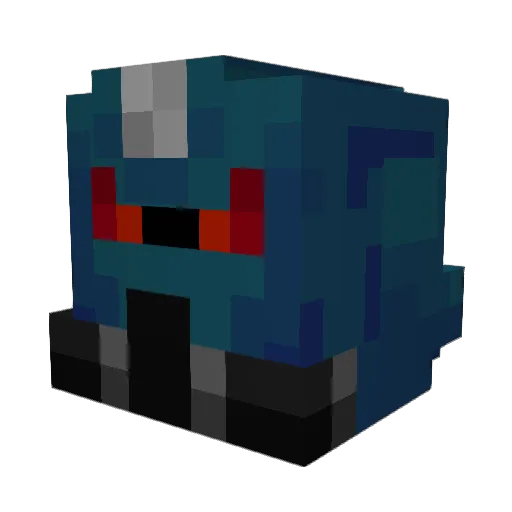 Crazy_Ghost23 Minecraft avatar head, 3D render