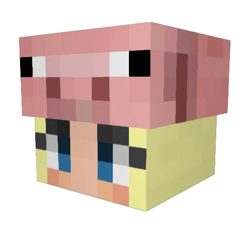 Crazy_Kitties Minecraft avatar head, 3D render