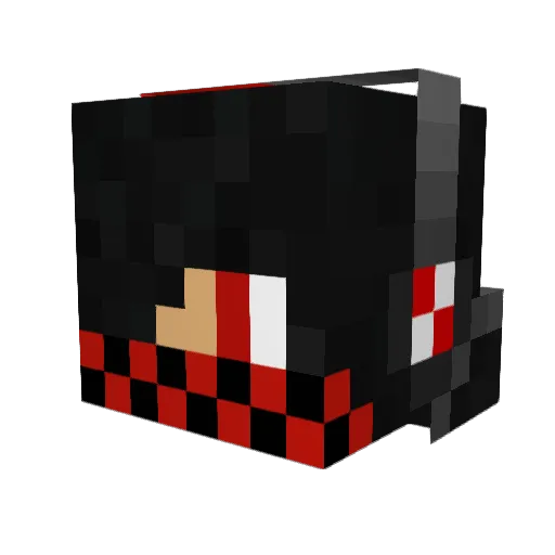 Crazy_Loony Minecraft avatar head, 3D render
