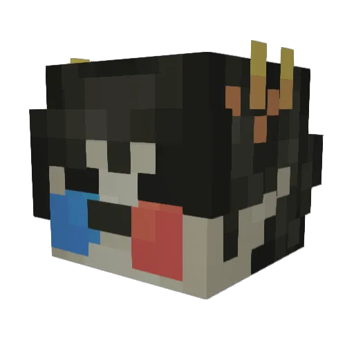 Crazy_Maxi_6 Minecraft avatar head, 3D render