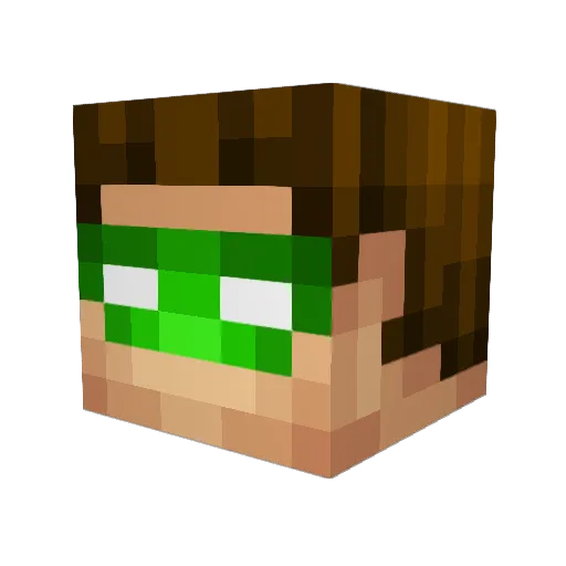Crazy_Monkey_41 Minecraft avatar head, 3D render
