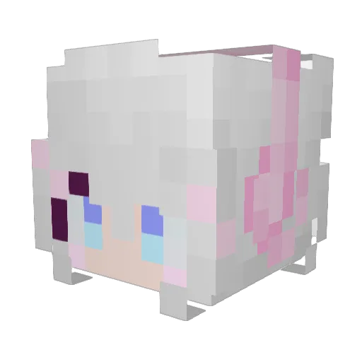 Crazy_Patrick Minecraft avatar head, 3D render