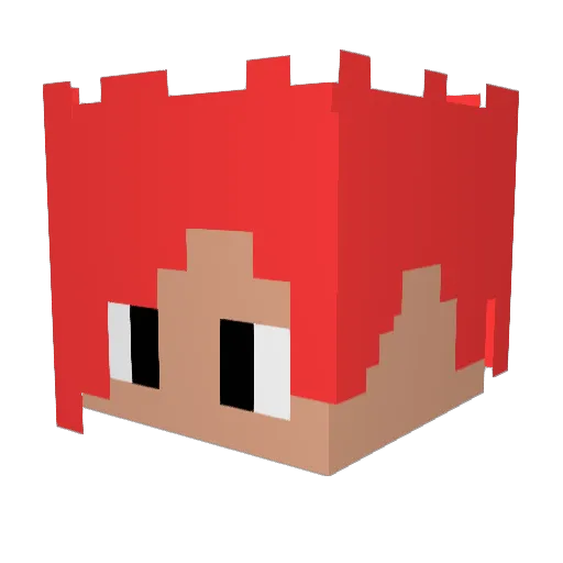 Crazy_Smil3 Minecraft avatar head, 3D render