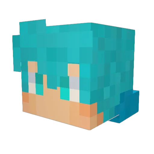 Crazy_Tempest Minecraft avatar head, 3D render