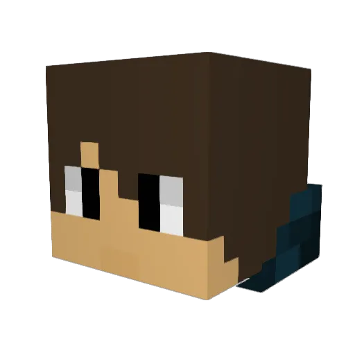 Crazy_Trooper Minecraft avatar head, 3D render