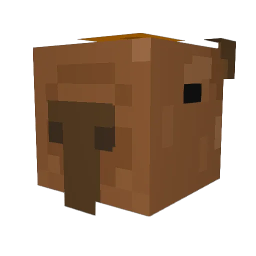 Crazybluemoon Minecraft avatar head, 3D render