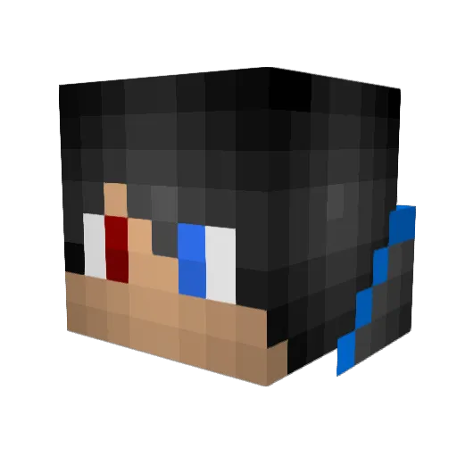 Crazyboy25 Minecraft avatar head, 3D render