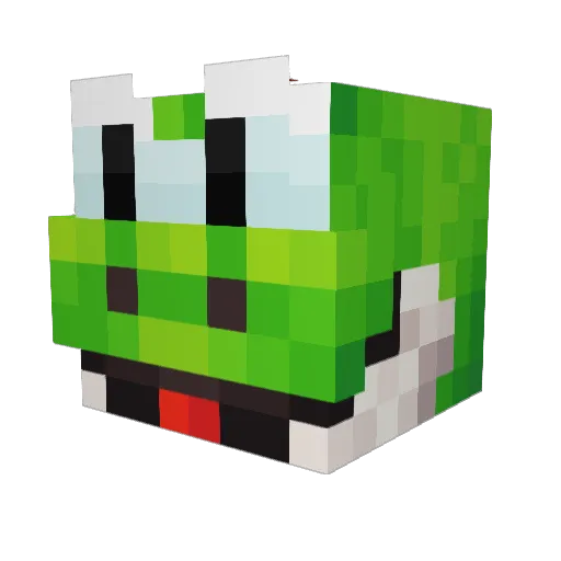 Crazycorgi Minecraft avatar head, 3D render