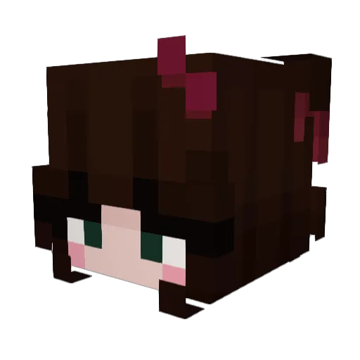 Crazycrown27 Minecraft avatar head, 3D render