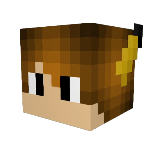 Crazydog0120 Minecraft avatar head, 3D render