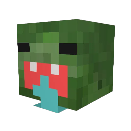 Crazylegs070 Minecraft avatar head, 3D render