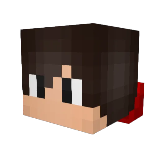 Crazylion178 Minecraft avatar head, 3D render