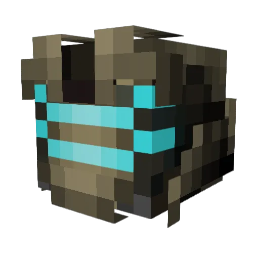 Crazyparker12 Minecraft avatar head, 3D render