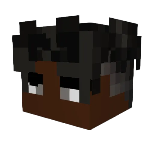 Crazypepsi Minecraft avatar head, 3D render