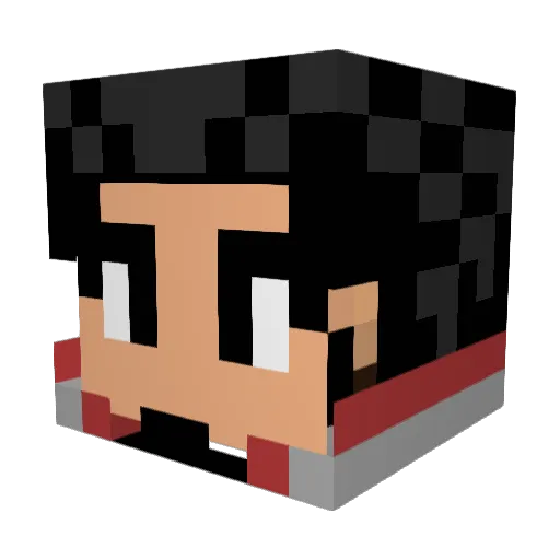Crazysponge321 Minecraft avatar head, 3D render
