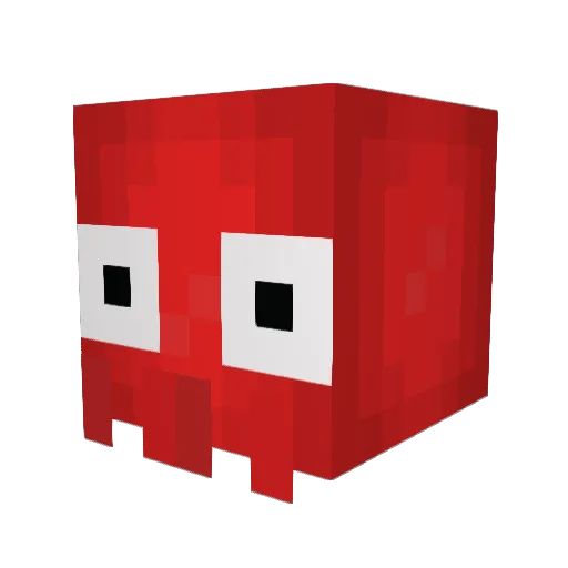 Crazysqurle Minecraft avatar head, 3D render