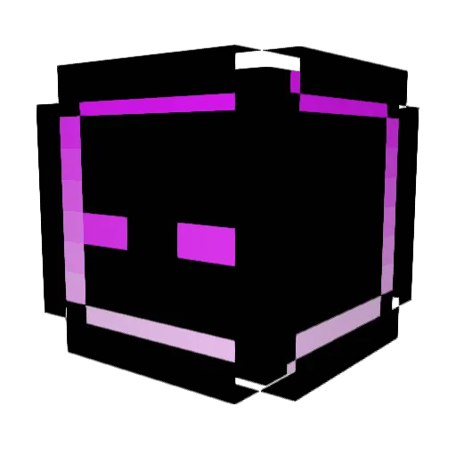 Crazyto_ Minecraft avatar head, 3D render