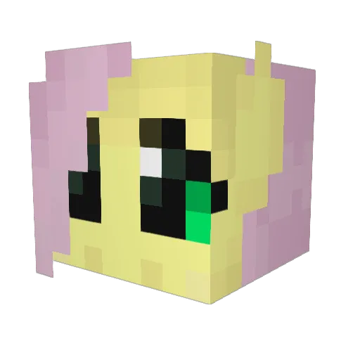 Crazywolfy9 Minecraft avatar head, 3D render