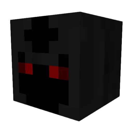 Crazyyyking Minecraft avatar head, 3D render