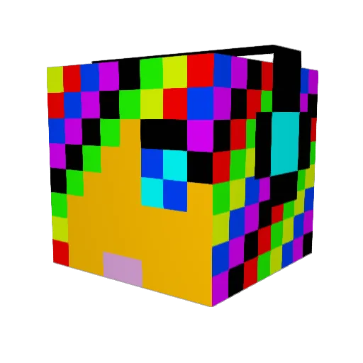 Crazzy99 Minecraft avatar head, 3D render