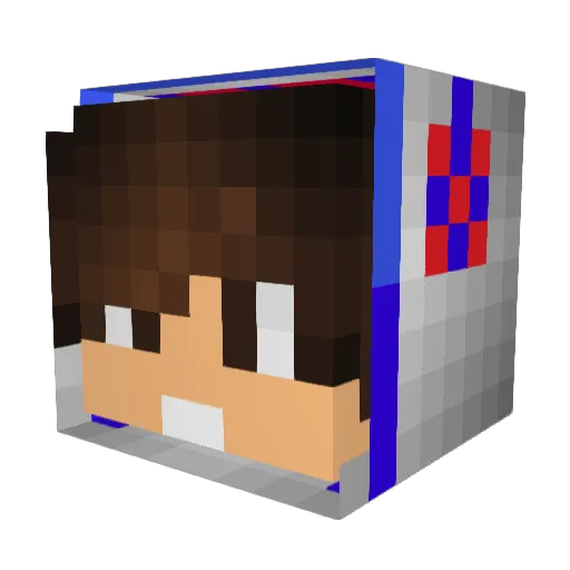 Crazzymen99 Minecraft avatar head, 3D render