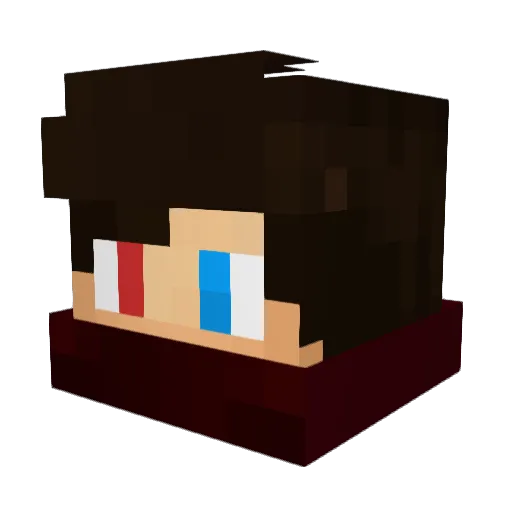 CreZzex Minecraft avatar head, 3D render