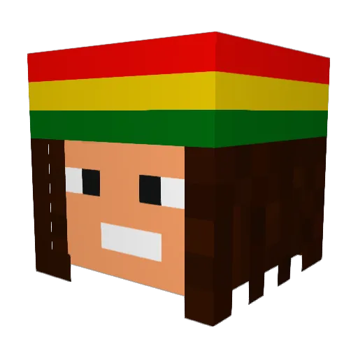 CreaTiveDaniii Minecraft avatar head, 3D render