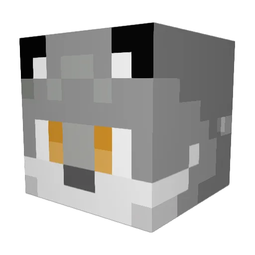 Creagle Minecraft avatar head, 3D render