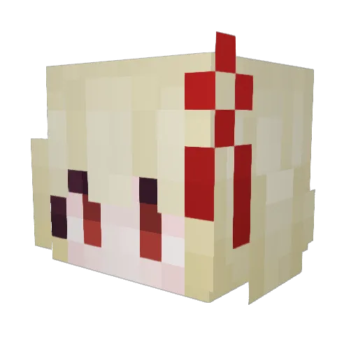 Creal0 Minecraft avatar head, 3D render