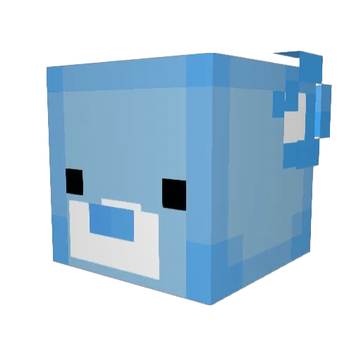 Cream0Wheat Minecraft avatar head, 3D render