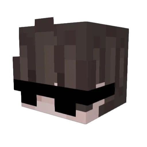 Cream67 Minecraft avatar head, 3D render