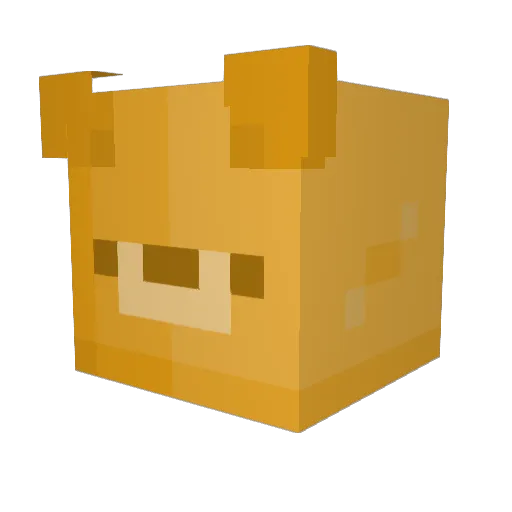 CreamCheese7 Minecraft avatar head, 3D render