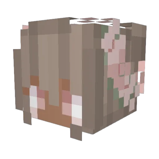 CreamIceCream Minecraft avatar head, 3D render