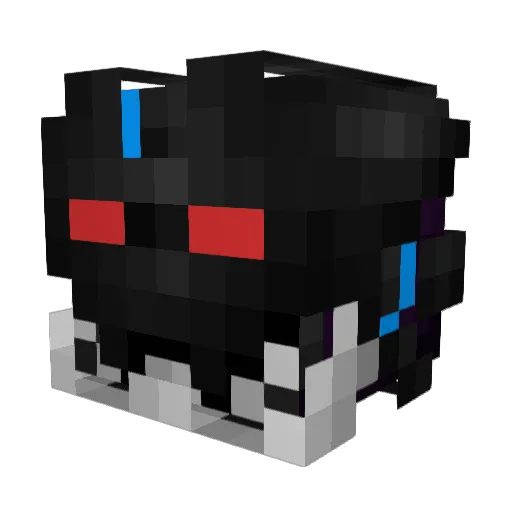 CreamMan Minecraft avatar head, 3D render