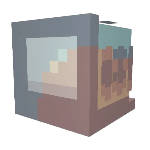 CreamSockz Minecraft avatar head, 3D render