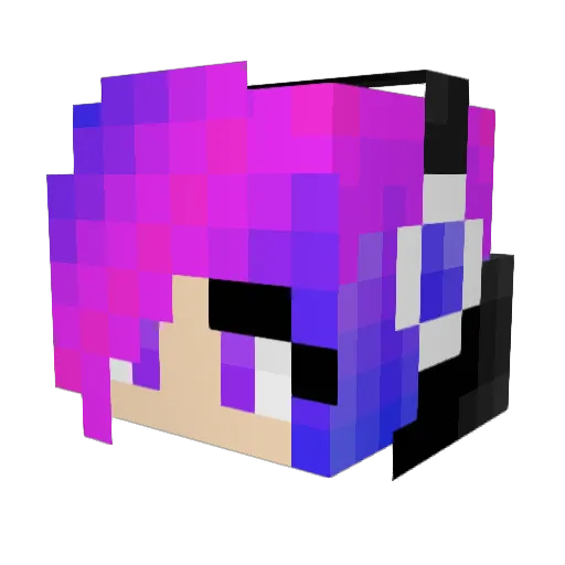 CreamSodaFloat Minecraft avatar head, 3D render