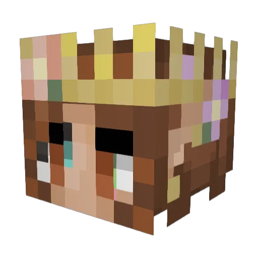Cream_Berry321 Minecraft avatar head, 3D render