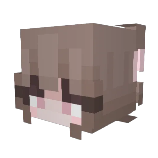 Creamcake987 Minecraft avatar head, 3D render