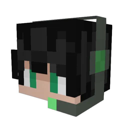 CreamdCheese Minecraft avatar head, 3D render
